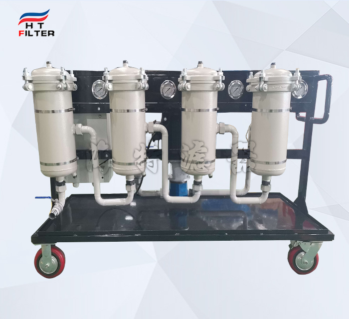 三級精細(xì)過濾加油防爆濾油機