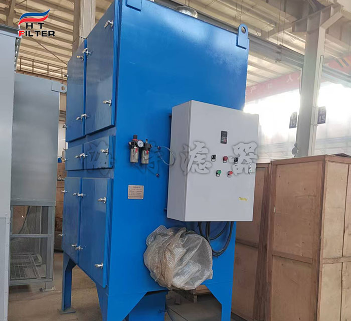 車間切割粉塵處理豎裝式濾筒除塵器
